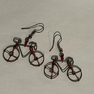 Bicycle Shaped Earrings
